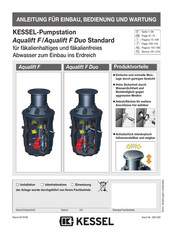 Kessel Aqualift F Standard Anleitung Für Einbau, Bedienung Und Wartung