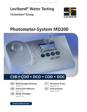 Tintometer Lovibond MD200 Bedienungsanleitung