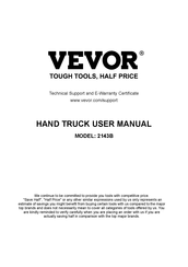 VEVOR 2143B Benutzerhandbuch