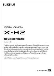 FujiFilm X-H2 Bedienungsanleitung