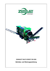 ZEMMLER MS4200 Betriebs- Und Wartungsanleitung