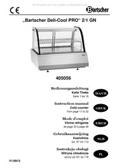 Bartscher Deli-Cool PRO 2/1 GN Bedienungsanleitung