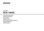 Denon DCD-700AE Bedienungsanleitung