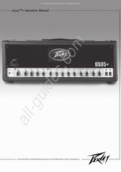 Peavey 6505+ Bedienungsanleitung