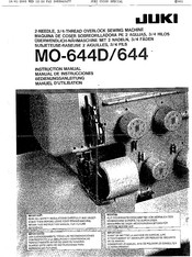 JUKI MO-644 Bedienungsanleitung