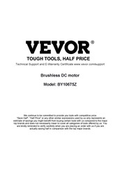 Vevor BY10675Z Bedienungsanleitung