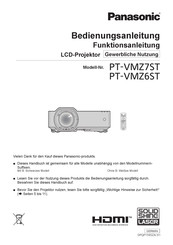 Panasonic PT-VMZ7ST Bedienungsanleitung