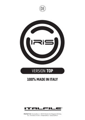 ITALFILE IRIS TOP Bedienungsanleitung