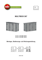 Weka MULTIBOX 367 Montage-, Bedienungs- Und Wartungsanleitung