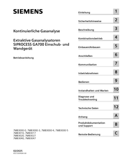 Siemens 7MB3040 Betriebsanleitung