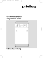 Privileg 916 i Gebrauchsanweisung