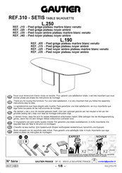 Gautier 310-SETIS Bedienungsanleitung