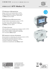 S+S Regeltechnik HYGRASGARD AFTF-Modbus-T3 Bedienungs- Und Montageanleitung