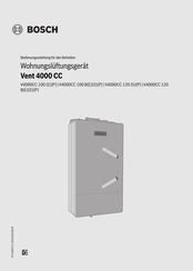 Bosch V4000CC 100BES Bedienungsanleitung Für Den Betreiber