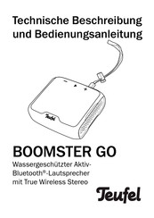 Teufel BOOMSTER GO Stereo-Set Technische Beschreibung Und Bedienungsanleitung