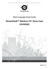 Conceptronic StreamVault CSVW25DC Kurzanleitung