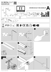 Deltalight INFORM 40 SQ F1 PDS DOWN-UP Bedienungsanleitung