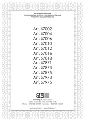 Gessi AFiLO 57511 Installationsanleitung
