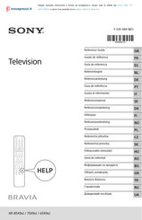 Sony BRAVIA XR-85X9 J Serie Referenz-Anleitung