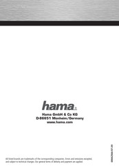 Hama 00042564 Bedienungsanleitung