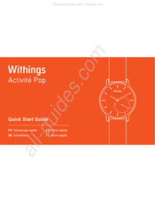 Withings Activité Pop Schnellstartanleitung