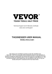 Vevor M1B-LS-3301 Benutzerhandbuch