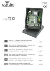 Cardin T101 Gebrauchs- Und Programmierungsanweisungen