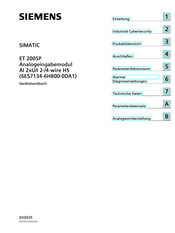 Siemens simatic et 200sp Gerätehandbuch