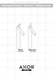 HANSGROHE AXOR Starck 10020-Serie Montageanleitung