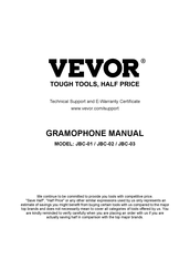 VEVOR JBC-02 Handbuch