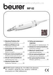 Beurer MP 62 Gebrauchsanweisung