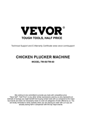 VEVOR TM-50 Bedienungsanleitung
