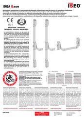 ISEO IDEA base Montage- Und Wartungsanleitung