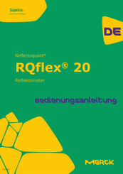 Merck Reflectoquant Supelco RQflex 20 Bedienungsanleitung