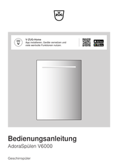 V-Zug AdoraSpulen V6000 VGB Bedienungsanleitung