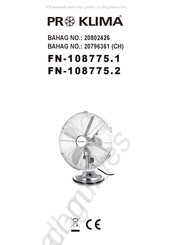 Proklima FN-108775.2 Bedienungsanleitung