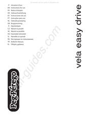 Peg Perego vela easy drive Gebrauchsanleitung