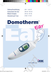 Uebe Domotherm Ear Gebrauchsanleitung