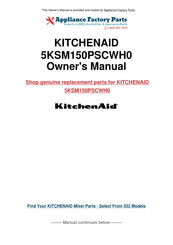 Kitchenaid 5KSM150PSCWH0 Gebrauchsanleitung
