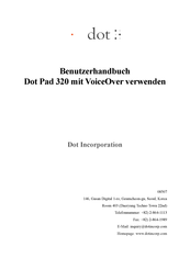 DOT Pad 320 Benutzerhandbuch