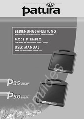 patura P35 Solar Bedienungsanleitung