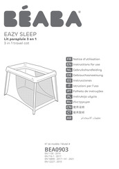 BEABA EAZY SLEEP BEA0903 Gebrauchsanweisung