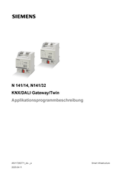 Siemens N 141/14 Applikationsprogrammbeschreibung