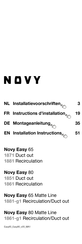 Novy Easy 65 Montageanleitung