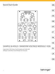 Behringer 2500 Serie Kurzanleitung