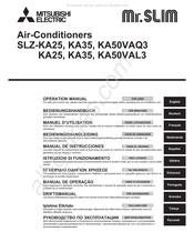 Mitsubishi Electric SLZ-KA35VAQ3 Bedienungshandbuch