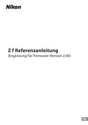 Nikon Z f Referenz-Anleitung