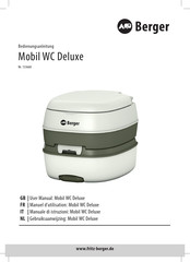 Berger Mobil WC Deluxe Bedienungsanleitung