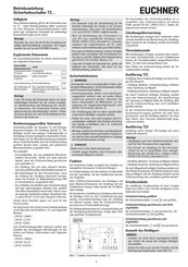 Euchner TZ Serie Betriebsanleitung