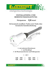 ELEKTROMET EJK-4500 Installations- Und Bedienungsanleitung